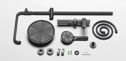 Juno New Wall Mount Shower Faucet Set Rainfall Shower with Haldheld Shower