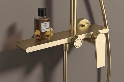 Juno New Wall Mount Shower Faucet Set Rainfall Shower with Haldheld Shower