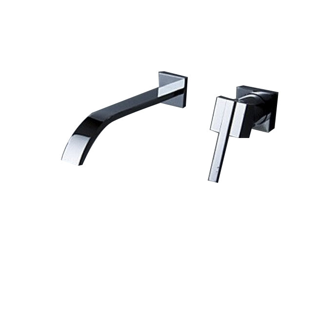 Wall Mounted Single Handle Chrome Bathroom faucet