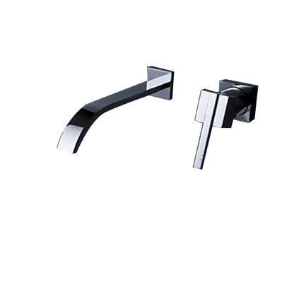 Wall Mounted Single Handle Chrome Bathroom faucet