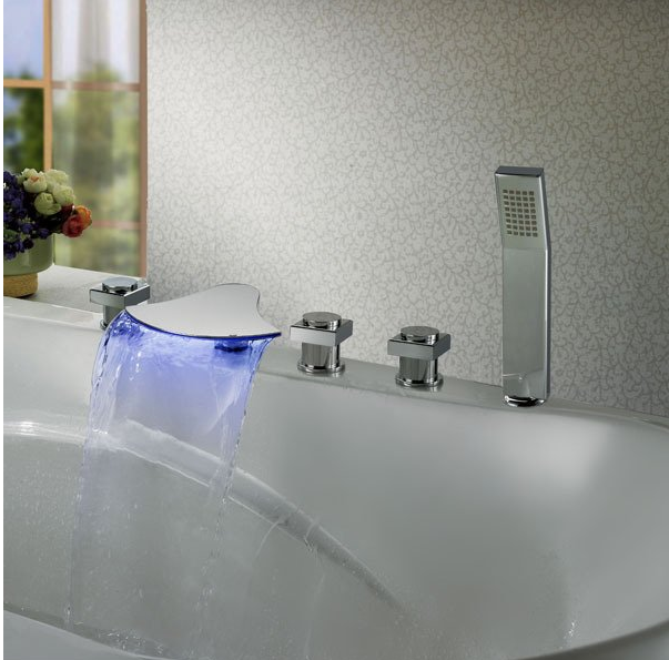 waterfall bath-tub faucet