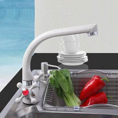 Juno Multicolor Spray Paint Dual Handle Kitchen Sink Faucet