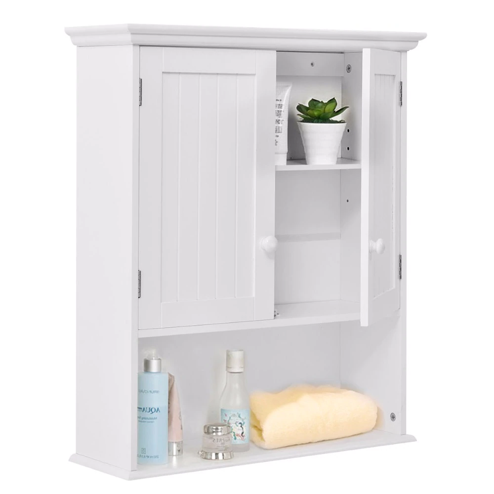 Juno White Wood Medicine Cabinets Wall Mount