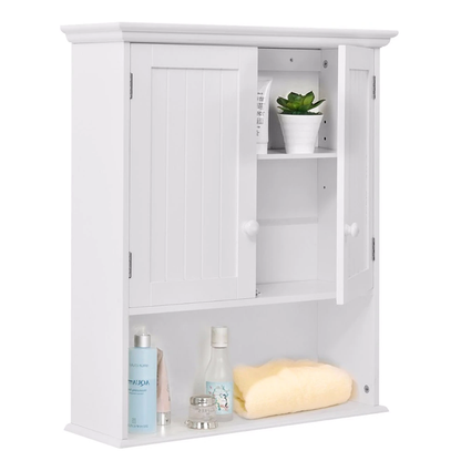 Juno White Wood Medicine Cabinets Wall Mount
