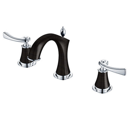Solid Brass Luxurious 8 inch widespread Bathroom Faucet Lavatory Wash Basin Mixer Tap