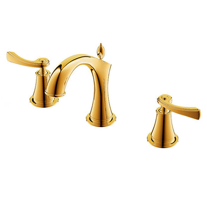 Solid Brass Luxurious 8 inch widespread Bathroom Faucet Lavatory Wash Basin Mixer Tap