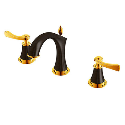 Solid Brass Luxurious 8 inch widespread Bathroom Faucet Lavatory Wash Basin Mixer Tap