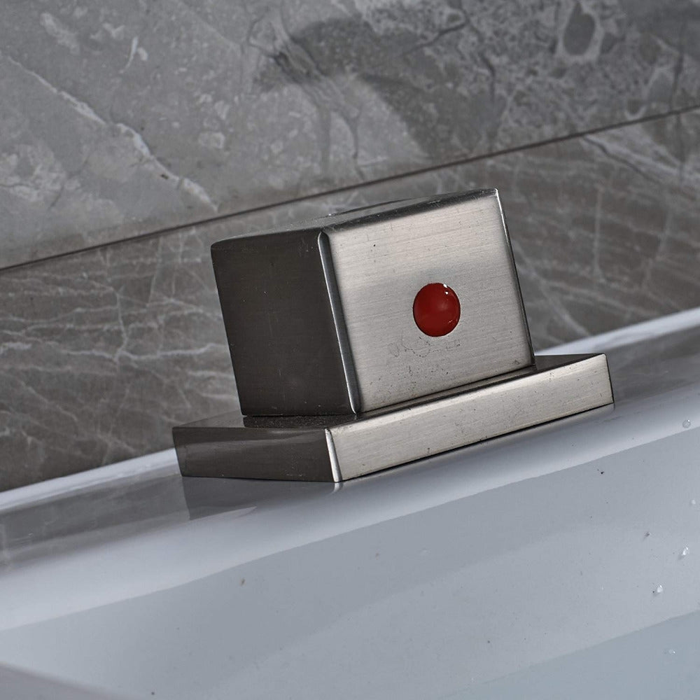 Widespread Chrome Finish Color Changing LED Bathtub faucet