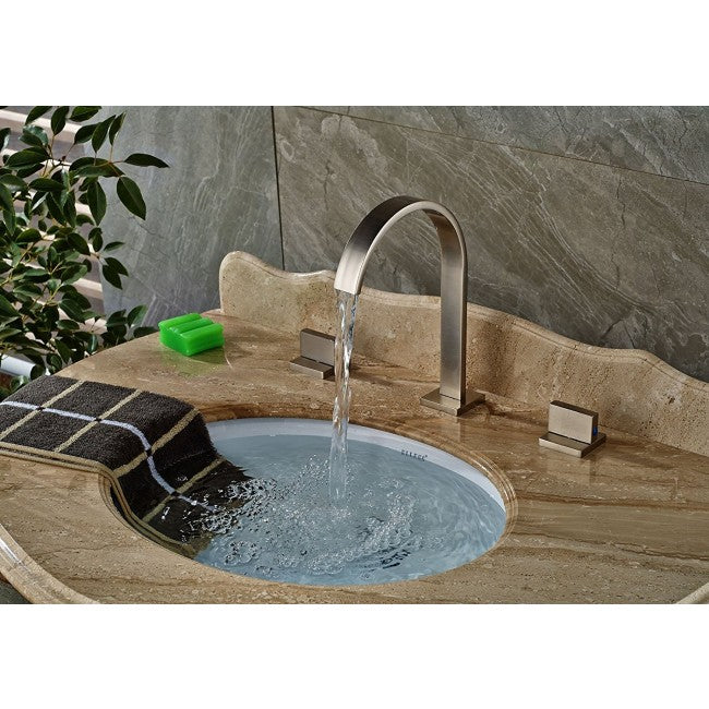 Widespread Deck Mounted Two Handles Three Holes Knobs Faucet