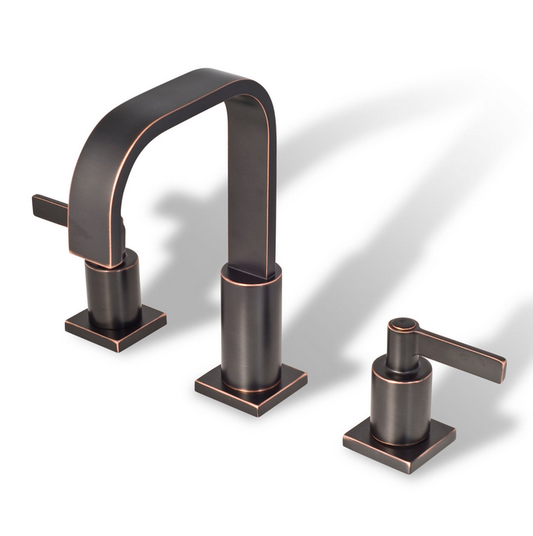 Widespread Dual Handle Deck Mount Bathroom Sink Faucet Oil Rubbed Bronze