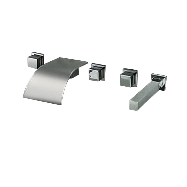 Widespread Waterfall Chrome Bathtub Faucet Mixer