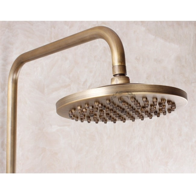 Antique Round Brass Bathroom Shower Vintage Faucet
