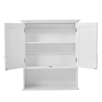 Juno White Wood Medicine Cabinets Wall Mount