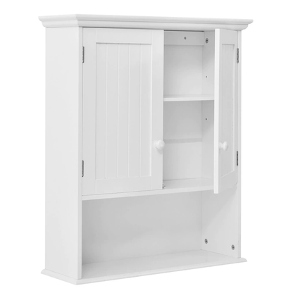 Juno White Wood Medicine Cabinets Wall Mount