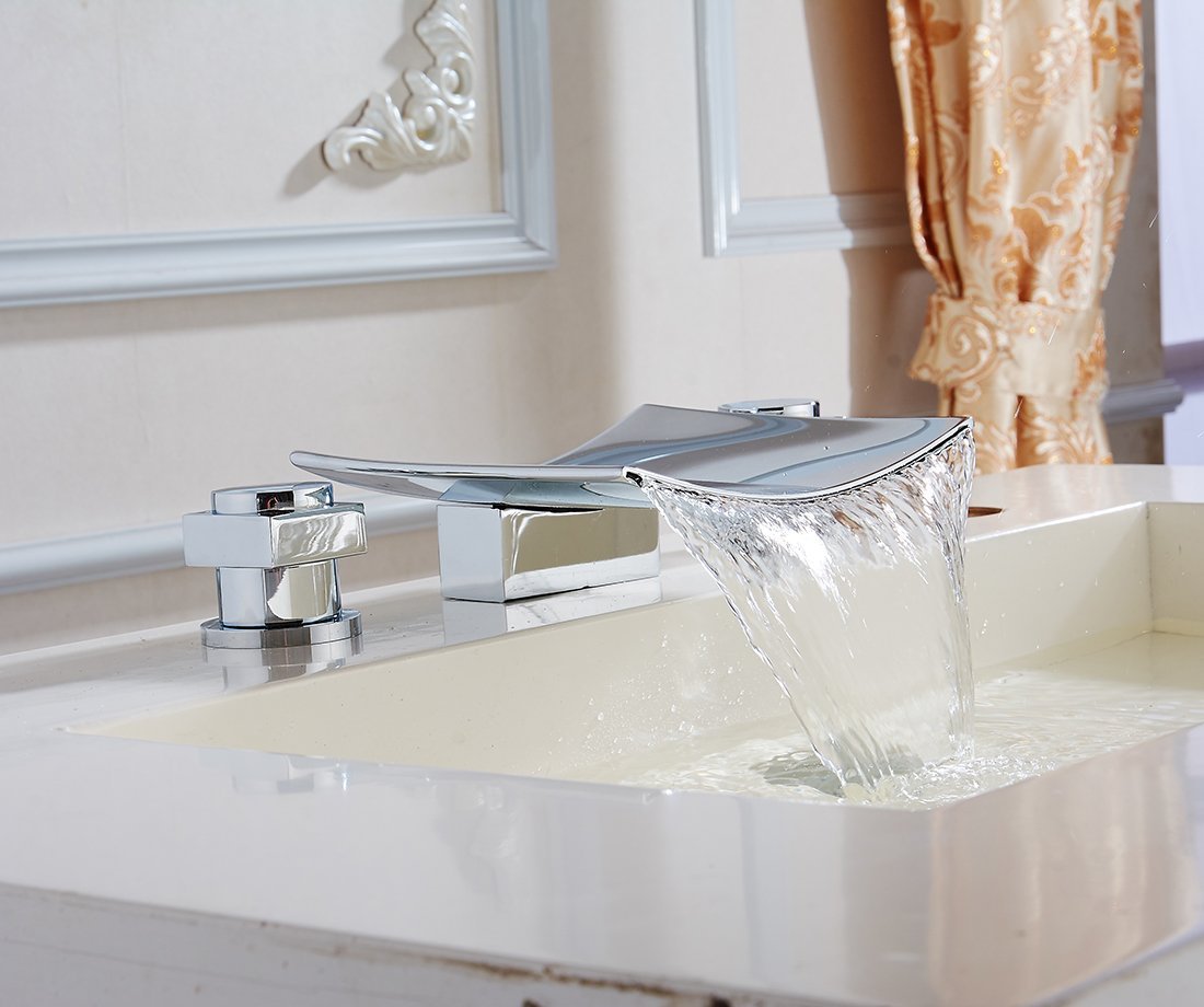  Perugia Two Handle Widespread Bathroom Sink Faucet