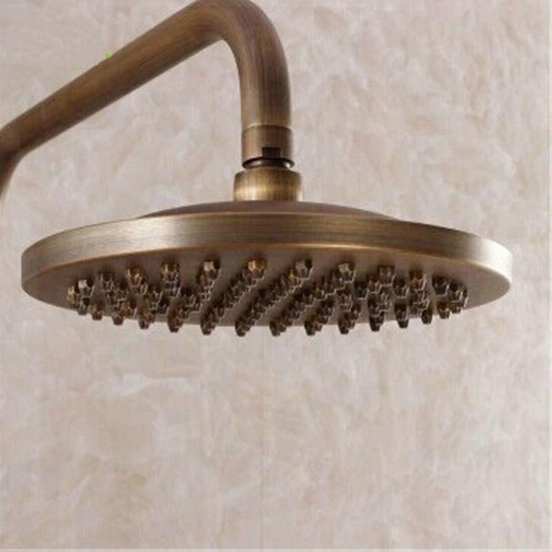 Antique Bronze Shower Head Wall Mount Dual Control with Hand Held Shower
