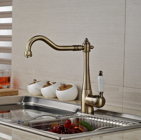 Rotating Hot and Cold Water Faucet Bathroom Kitchen Tap Sink Faucet Mixer 