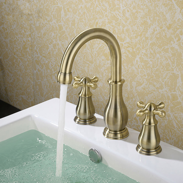 Bathroom Sink Basin Short Duck Shape Wide Spout Waterfall Faucet Mixer Tap 
