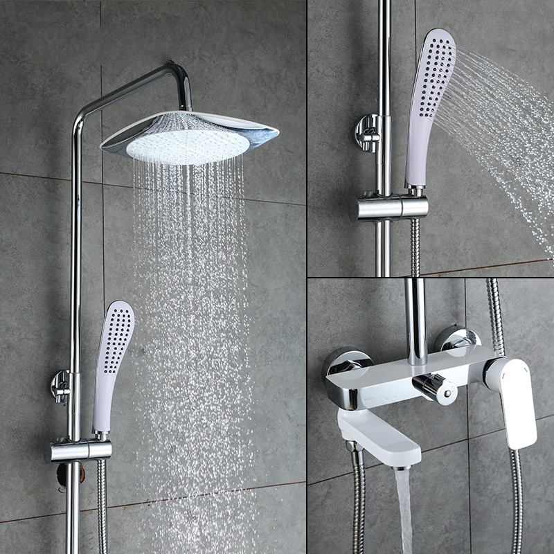 Beautiful Contemporary Single Handle Bathroom Shower Faucet