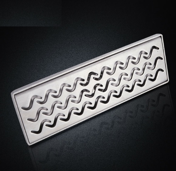 Beautiful Sea Wave Stainless Steel Bathroom Floor Drain