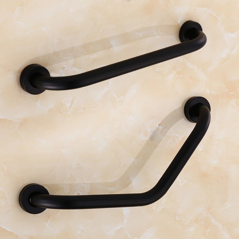 Juno Black Non-Slip Safety Support Grab Bar Bathtub Support For Elder Anti-Slip Handle Grip