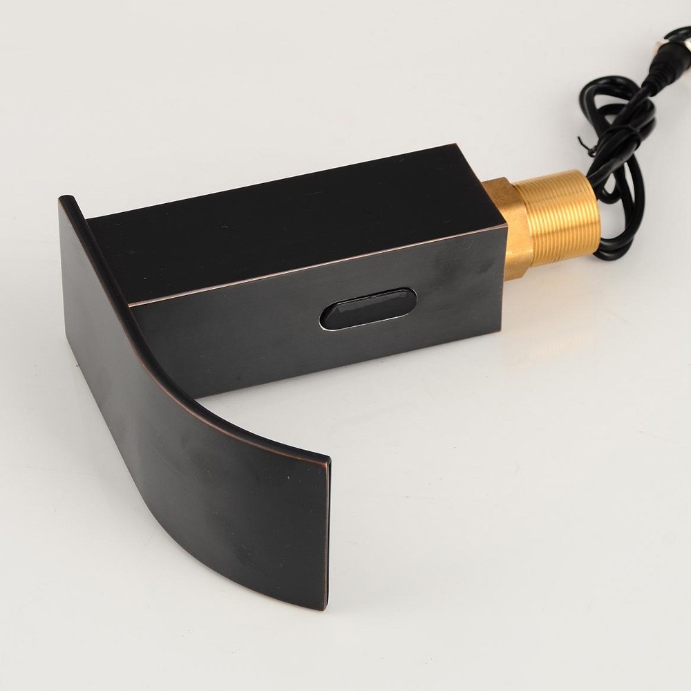 Black Oil-Rubbed Bronze Automatic Sensor Bathroom Faucet