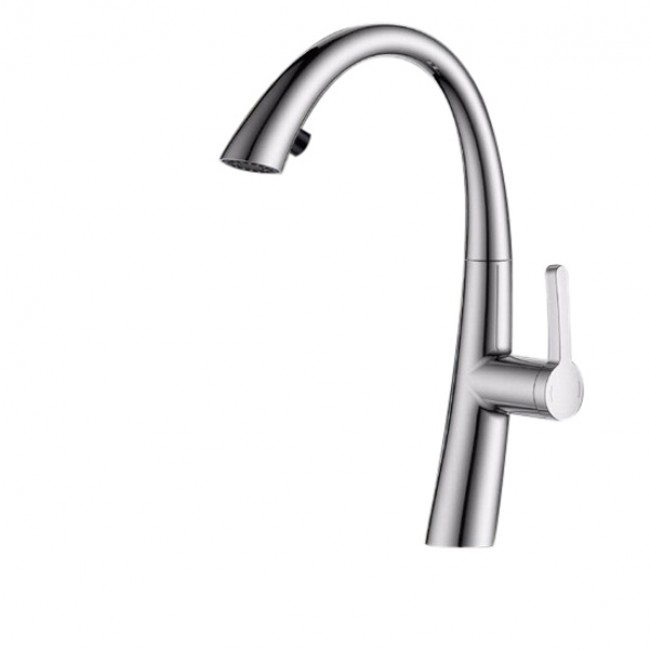 Chrome Kitchen Faucet Mixer Tap With Pull Out Shower