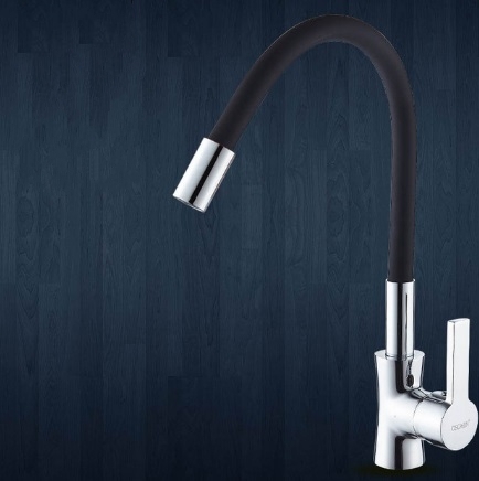 Classic Black Chrome Finish Any Direction Rotate Kitchen Faucet
