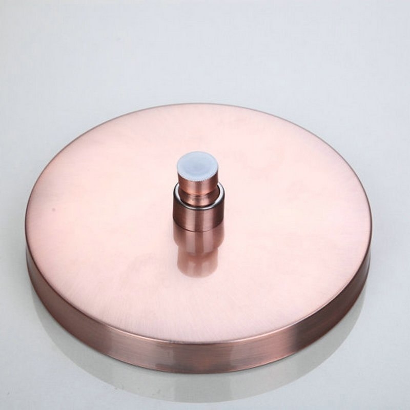 Classic Round Rose Gold Wall Mount Single Handle Shower with Hand Held Shower