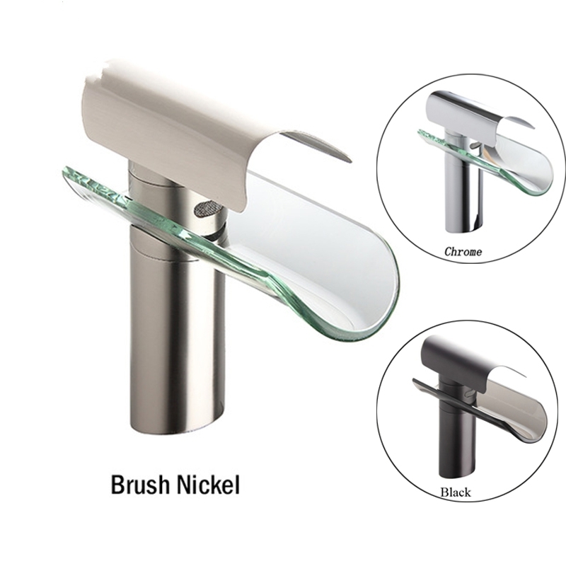 Classic Squash Glass Nozzle Water Bathroom Sink faucet