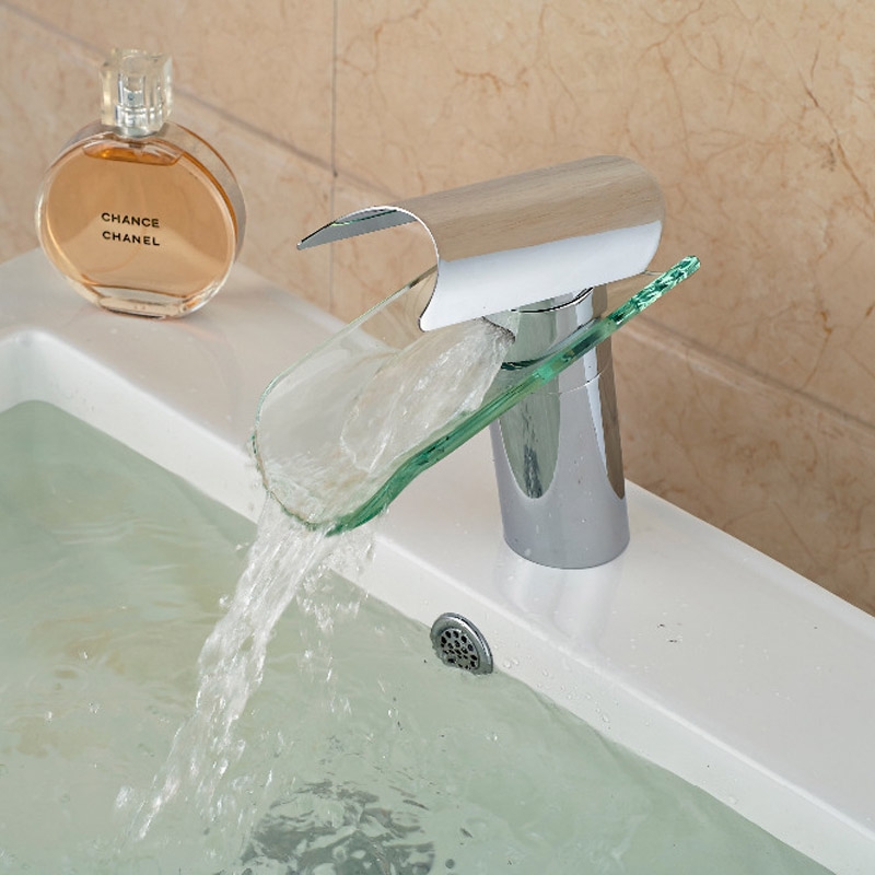 Classic Squash Glass Nozzle Water Bathroom Sink faucet