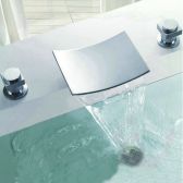 Dijon 3Pcs Bath Faucets Deck Mounted Bathroom Tap Sink or Bathtub