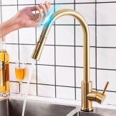 Juno Gold Touch Kitchen Faucet with Pull Down Sprayer