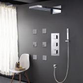 Juno Thermostatic Multi Function Bathroom Shower with 6 SPA Jet Massage 