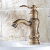 Juno Antique Brass Bathroom Sink Faucet