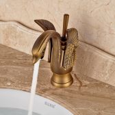 Juno Antique Brass Hot Cold Faucet For Kitchen Countertop