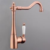 Juno Antique Copper Swivel Single Lever  Faucet for Kitchen Sink