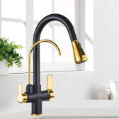 Juno Double Nozzle Filtered Kitchen Removable Sprayer Drinking Water Kitchen Faucet