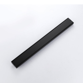 Black Linear Shower Drain 23 inch Rectangle Stainless Steel Floor Drain