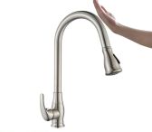 JSM2538 Pull Down Touchless Kitchen Faucet Brushed Nickel Single Handle