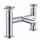 Juno Contemporary Double Handle Widespread Bathroom Sink Faucet