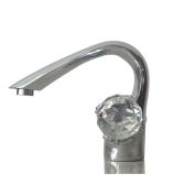 Juno Chrome Crystal Handle Faucet Bathroom Basin Lavatory Sink