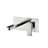 Juno Chrome Finish Single lever Wall Mounted Bathroom Sink Faucet