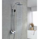 Juno Digital Bathroom Round Shower faucet Round Shower Head Set
