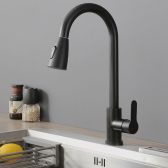 Juno Commercial Kitchen Faucet with Pull Down Sprayer