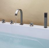 Juno Roman Mono Bathtub Filler with Hand Held Shower