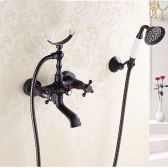 Juno Dark Oil Rubbed Bronze Wall Mount Claw Foot Tub Faucet
