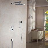 Juno Digital Display Rain Shower Head Set with Handheld Shower