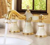 Juno Dual Handl Luxury Gold Finish Bathroom Sink Faucet