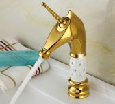 Juno Golden Unicorn Style Single Handle Bathroom Faucet